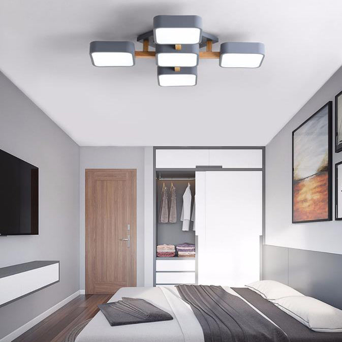 Modern Acrylic Cube LED Flush Mount Light - Stylish and Energy-Efficient Lighting Fixture for Home Décor