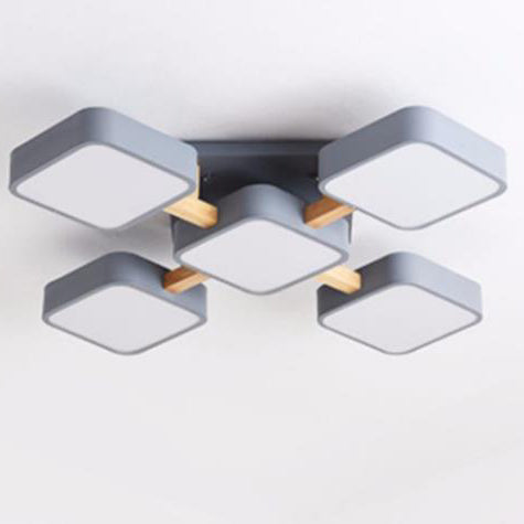 Modern Acrylic Cube LED Flush Mount Light - Stylish and Energy-Efficient Lighting Fixture for Home Décor