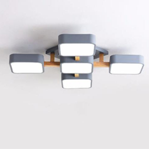 Modern Acrylic Cube LED Flush Mount Light - Stylish and Energy-Efficient Lighting Fixture for Home Décor