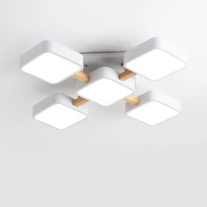 Modern Acrylic Cube LED Flush Mount Light - Stylish and Energy-Efficient Lighting Fixture for Home Décor