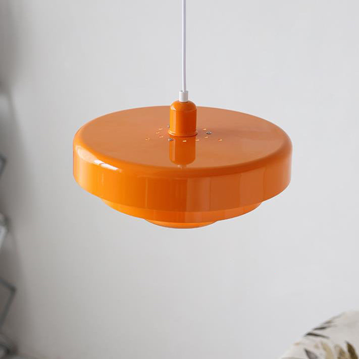 Nordic Vintage Multi-Layer Round Metal Pendant Light 1-Light Fixture