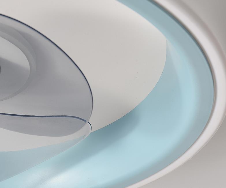 Modern Acrylic LED Ceiling Fan Light - Lightweight Flush Mount Fixture