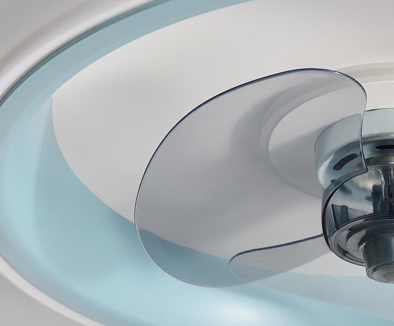 Modern Acrylic LED Ceiling Fan Light - Lightweight Flush Mount Fixture