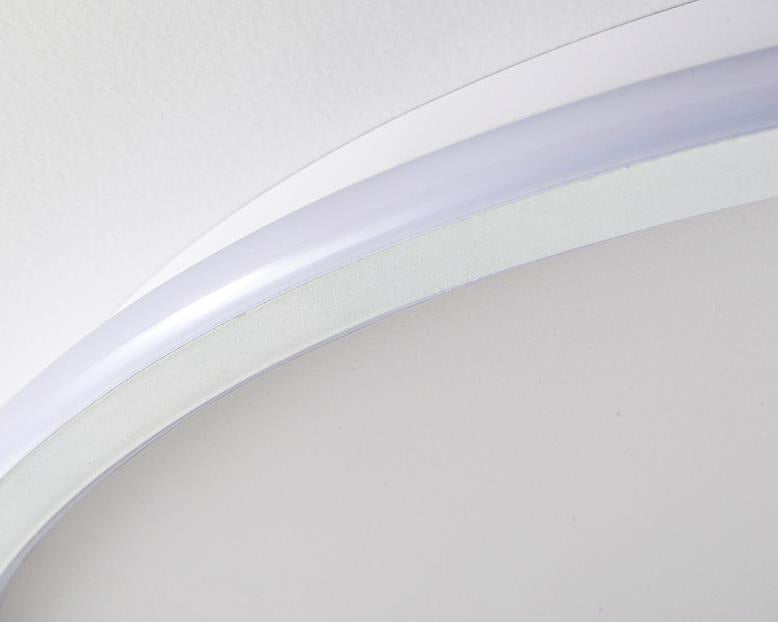 Modern Acrylic Round Minimalist LED Flush Mount Fan Light