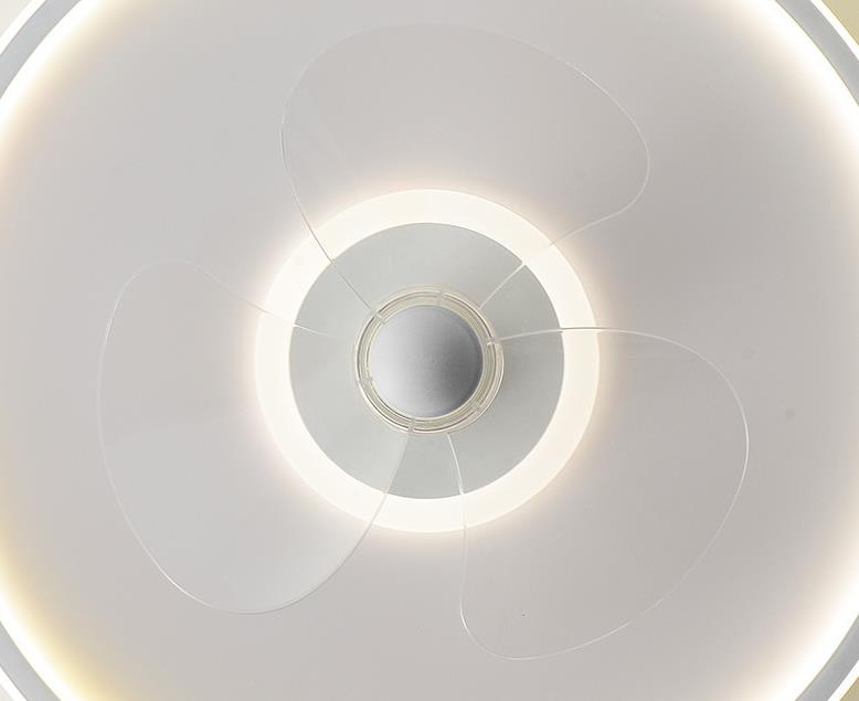 Modern Acrylic Round Minimalist LED Flush Mount Fan Light