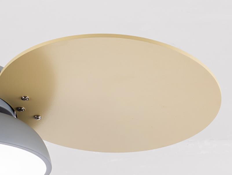 Colorful Round Fan Leaf Kids Downrods Ceiling Light