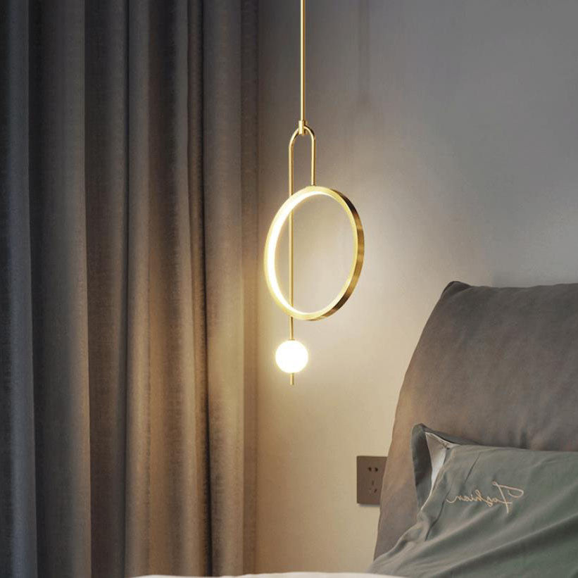 European Minimalist Circular Acrylic LED Chandelier - Light Luxury Design