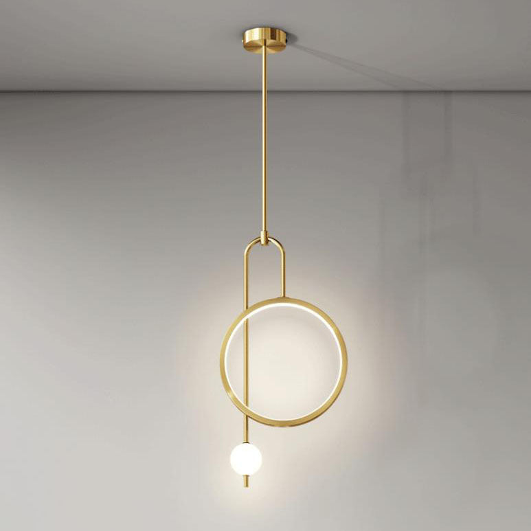 European Minimalist Circular Acrylic LED Chandelier - Light Luxury Design