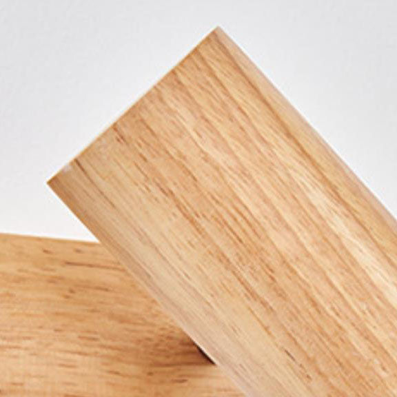 Japanese Minimalist Solid Wood Spotlight Track Ceiling Light - 1/3/4 Light Flush Mount
