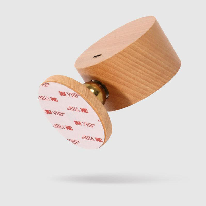 Wooden USB Rechargeable Magnetic LED Night Light Sconce Lamp