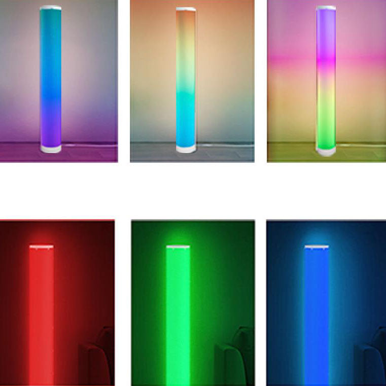 Modern Minimalist RGB Illusion LED Floor Lamp with APP Remote Control for Living Room