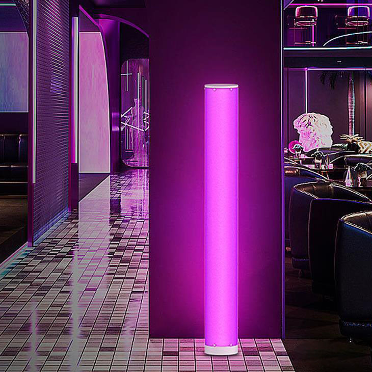 Modern Minimalist RGB Illusion LED Floor Lamp with APP Remote Control for Living Room