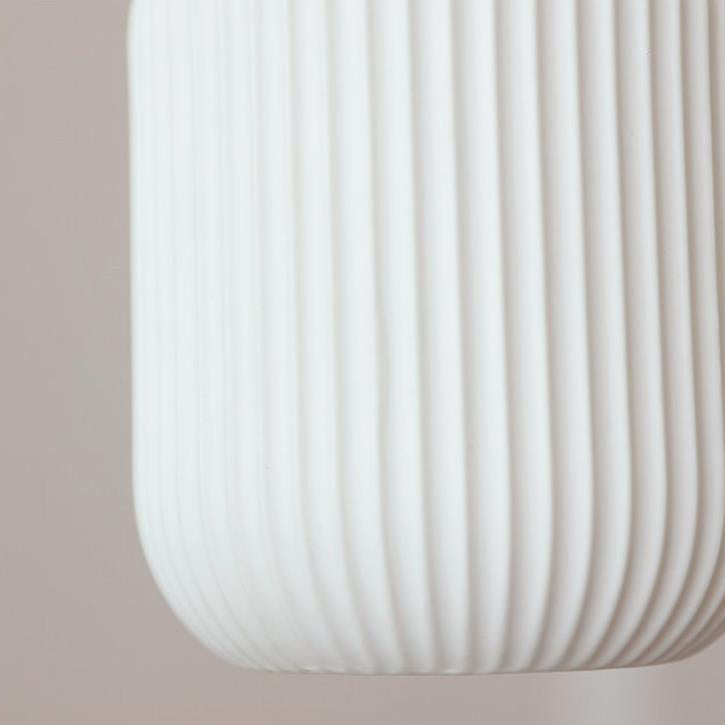 Traditional Japanese Pleated Round Dome Pendant Light - Ceramic & Wood Design for Living Room & Bedroom