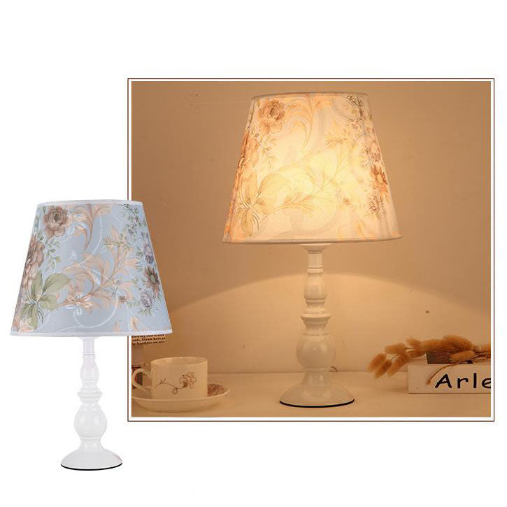 Modern Floral Iron Vase Base Table Lamp - 1-Light Design, Stylish Home Decor, Elegant Lighting, Contemporary Floral Accent, Adjustable Brightness Option