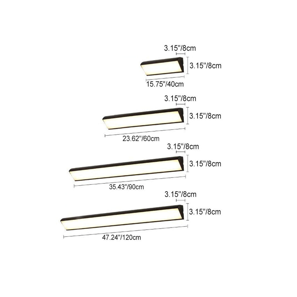 Modern Minimalist LED Wall Sconce - Aluminum Acrylic Waterproof Indoor Outdoor Lamp