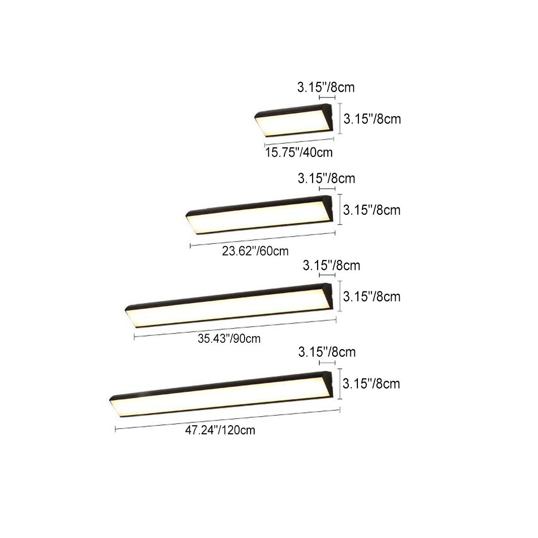 Modern Minimalist LED Wall Sconce - Aluminum Acrylic Waterproof Indoor Outdoor Lamp
