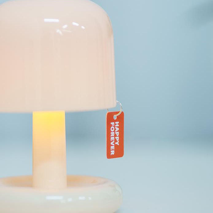 Modern Minimalist Decorative Mushroom Plastic USB LED Table Lamp - Stylish Desk Lighting, USB Rechargeable Mushroom Light, Contemporary Home Decor, LED Night Light for Bedroom, Eco-Friendly Design, Minimalist Aesthetic, Perfect Gift for Home Office, Moder