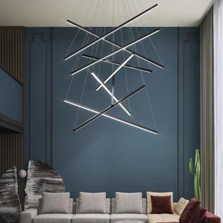 Nordic Luxury Iron Aluminum Geometric LED Chandelier