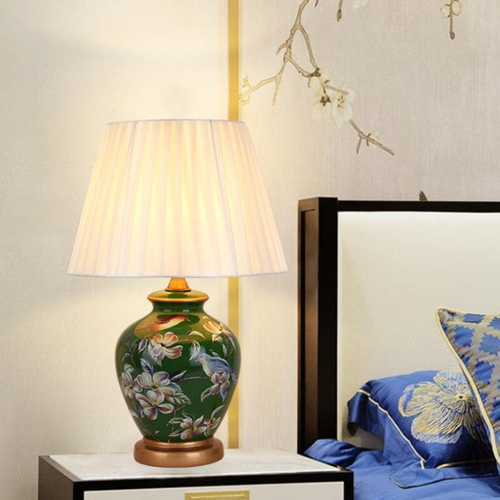 Modern Creative Warm Ceramic Cylindrical 1-Light Table Lamp | Stylish Home Lighting | Contemporary Desk Lamp | Unique Ceramic Design | Warm White Light | Minimalist Table Lamp | Bedroom Nightstand Lamp | Living Room Decor | Elegant Lighting Solution | Art