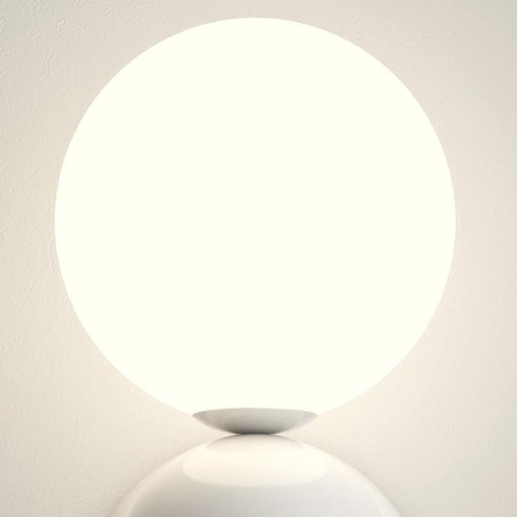 Modern Cream Style Children's Wrought Iron Sphere 1-Light Wall Sconce Lamp Nursery Lighting Fixture Kids Room Decor Soft Glow Bedroom Wall Light Fixture Cute Design for Kids Playroom Accent Lighting
