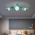 Nordic Kids Wrought Iron Airplane LED Ceiling Light