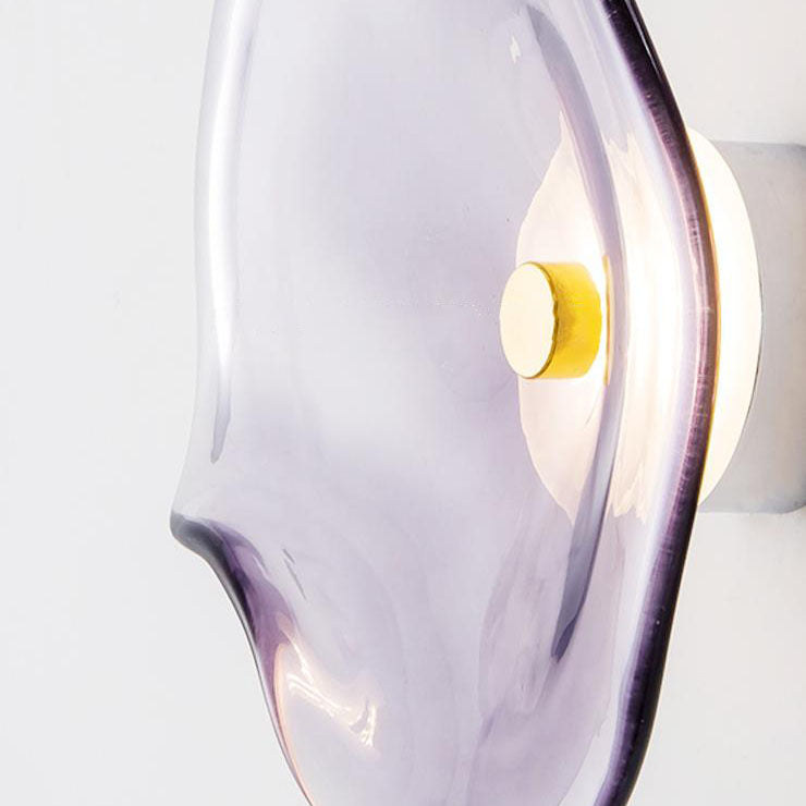 Nordic Minimalist Round Glass LED Wall Sconce Lamp