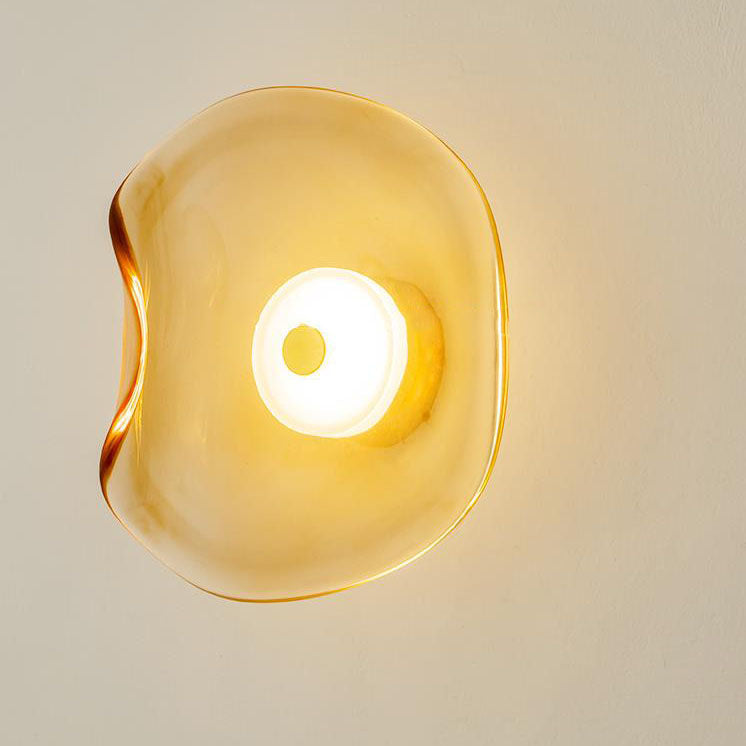 Nordic Minimalist Round Glass LED Wall Sconce Lamp