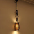 Contemporary Industrial Cage Iron Pendant Light for Living Room