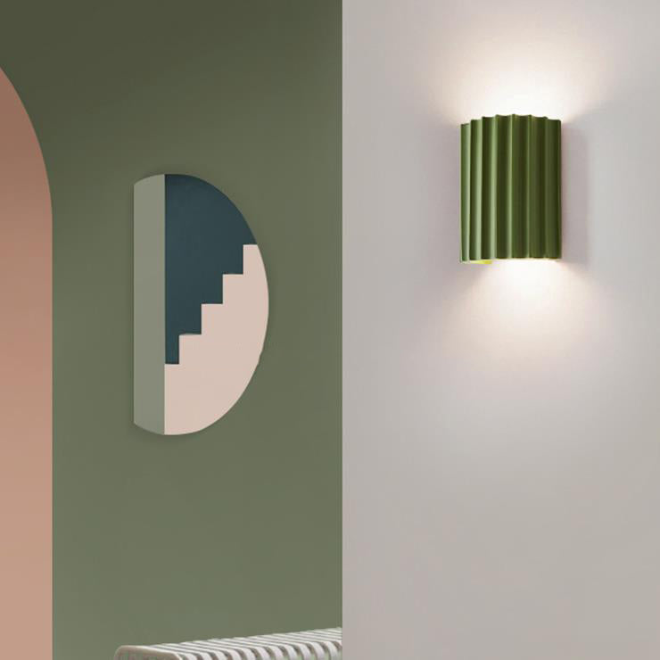 Contemporary Scandinavian Resin Half Column 2-Light Wall Sconce for Hallway

Enhance your hallway with this stylish contemporary wall sconce. Featuring a unique half column design, this 2-light fixture combines Scandinavian aesthetics with a modern resin