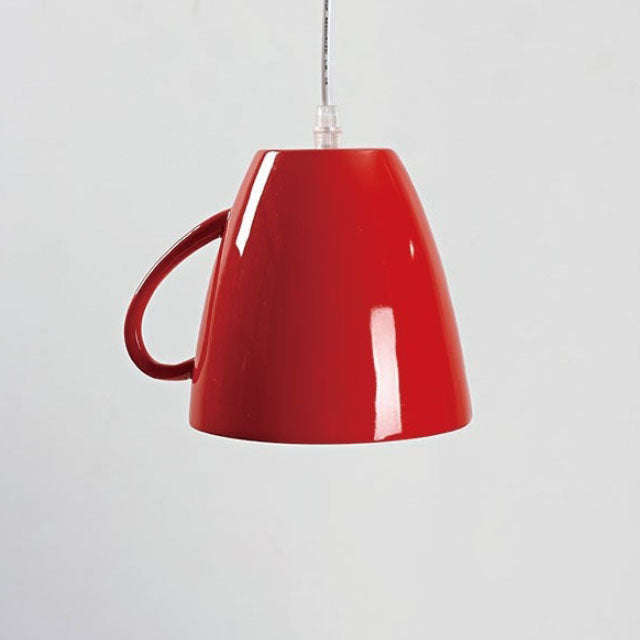 Contemporary Teacup Teapot Pendant Light - 1-Light Resin Fixture for Living Room