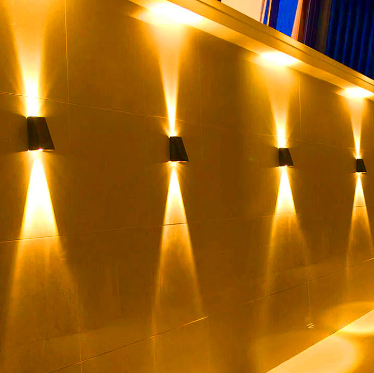 Solar Outdoor Waterproof LED Wall Sconce - Up & Down Lights