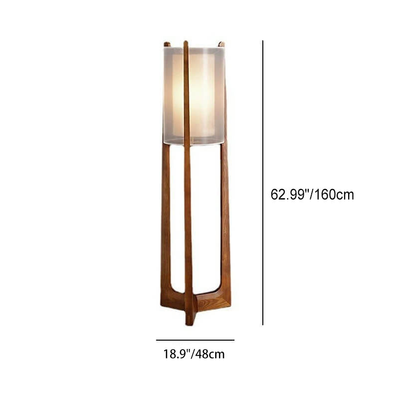 Traditional Japanese Solid Wood Brass Floor Lamp - 1-Light for Living Room & Bedroom

Elevate your space with this elegant traditional Japanese floor lamp, crafted from solid wood and accented with brass details. Perfect for living rooms and bedrooms, thi
