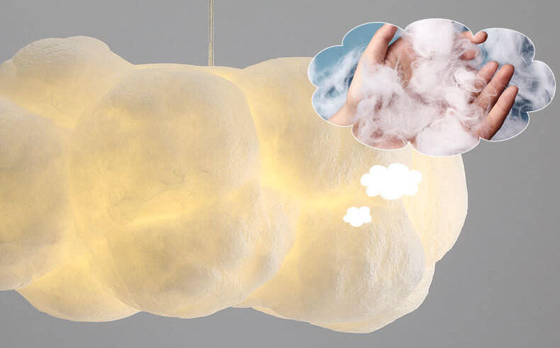 Floating Cloud 1-Light LED Pendant Light – Modern Indoor Lighting Fixture for Home, Kitchen, and Dining Room