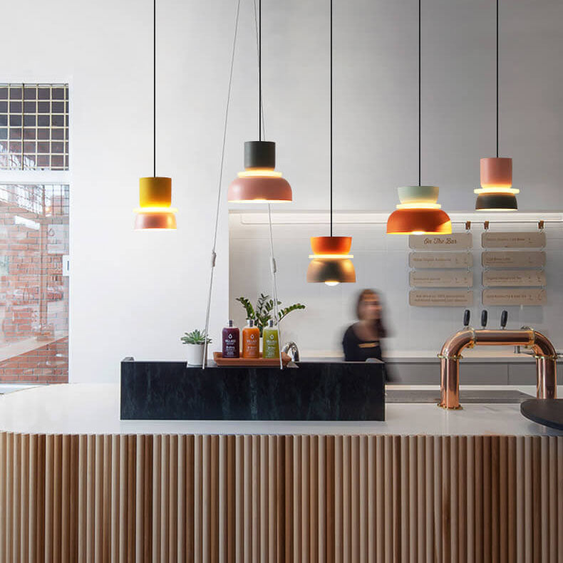 Nordic Colorful Macaron LED Pendant Light - Modern Hanging Lamp for Home Decor
