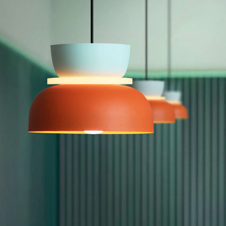 Nordic Colorful LED Pendant Light - Modern Macaron Design, Bright Adjustable Lighting for Home & Kitchen Decor