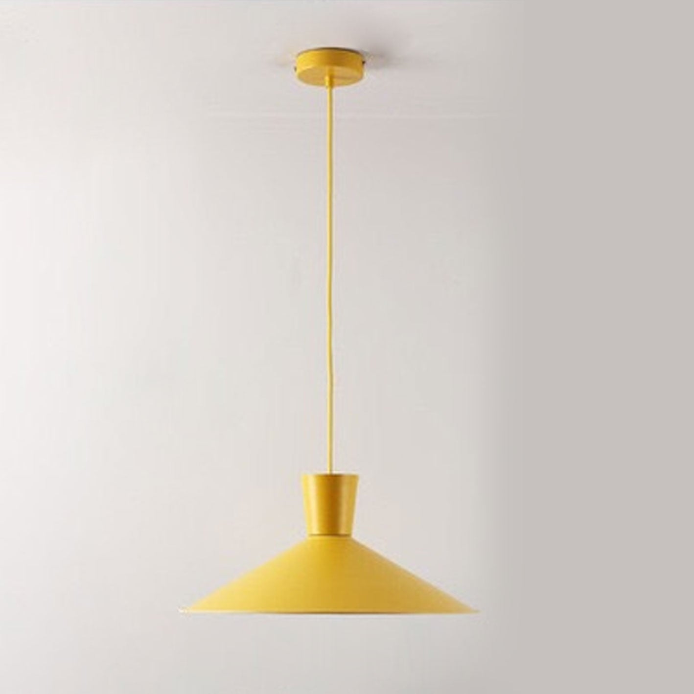 Nordic Minimalist Macaron 1-Light Pendant Light – Modern Solid Color Design