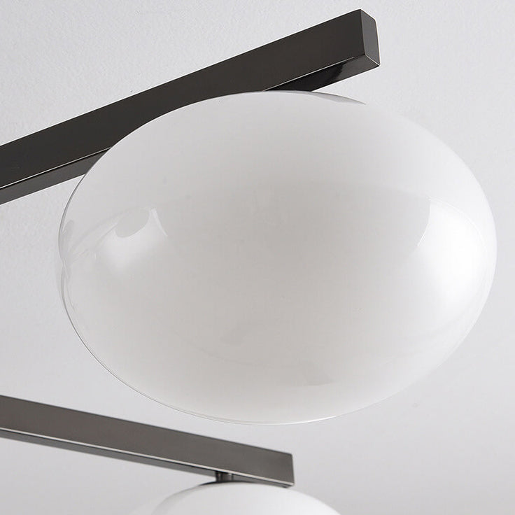 Nordic Light Luxury Glass Ball Semi-Flush Mount Ceiling Light - 3/4/5 Lights