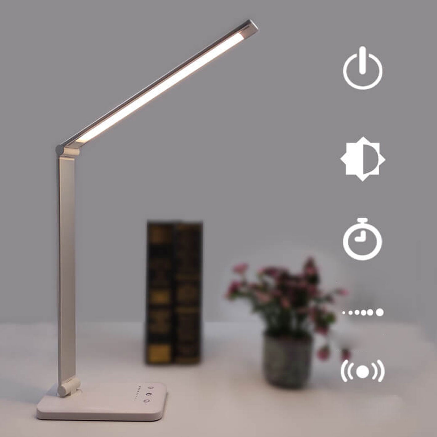 Folding Wireless Rechargeable LED Desk Lamp for Eye Protection
