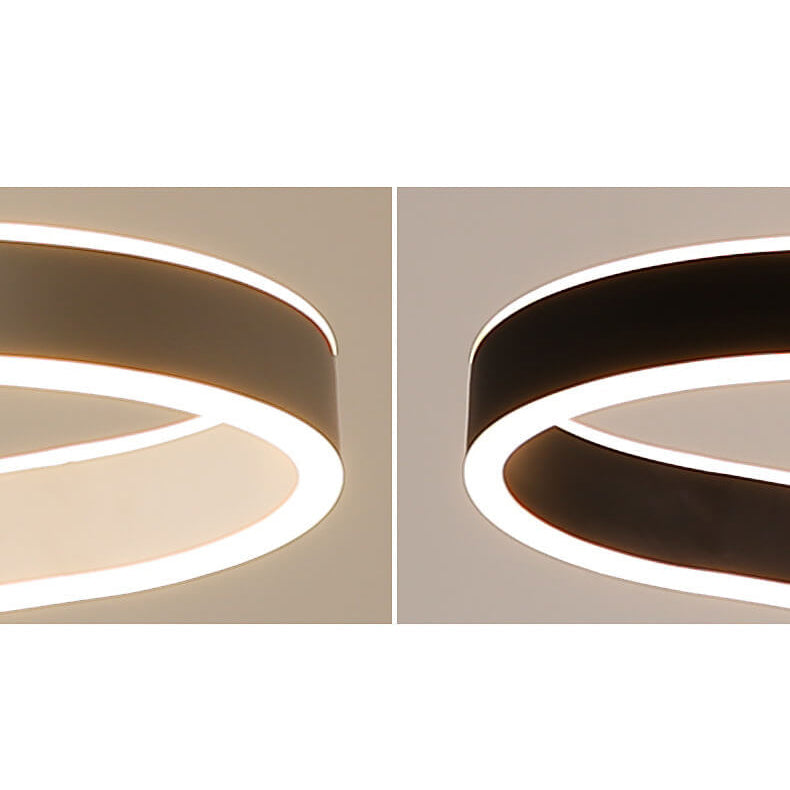 Modern Minimalist Oval Aluminum LED Chandelier - Light Luxury Lighting Fixture