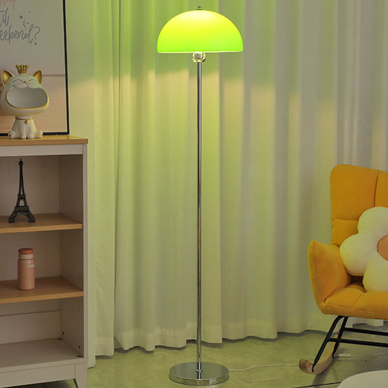 Nordic Vintage Acrylic Clear Dome LED Floor Lamp