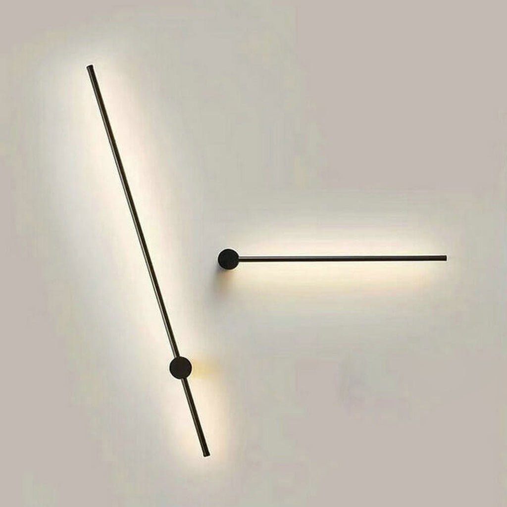 Minimalist Strip Aluminum LED Wall Sconce Lamp - Modern Lighting, Energy-Efficient, Decorative Home Accent, USB Charging, Interior Wall Light