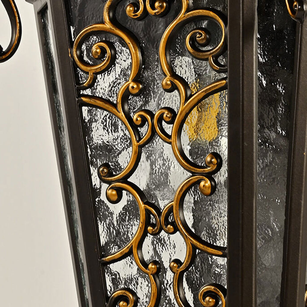 European Palace Outdoor Waterproof Wall Sconce Lamp - 1-Light Decorative Fixture for Gardens and Patios
