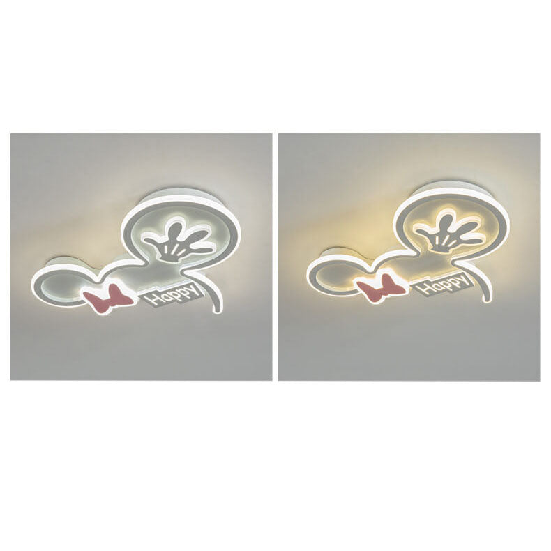 Minnie Mouse LED Flush Mount Ceiling Light for Kids' Rooms, Cartoon Ceiling Lighting, Disney Nursery Decor, Adjustable Brightness, Child-Friendly Design, Fun Bedroom Lighting, Cute Flush Mount Fixture for Girls, Kids' Ceiling Light Fixture, Playful Minnie