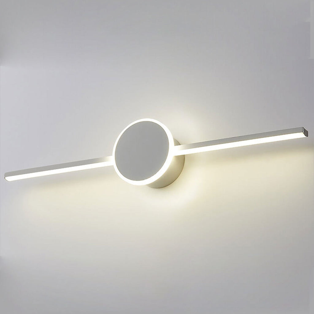 Nordic Minimalist LED Wall Sconce - Long Disc Vanity Light