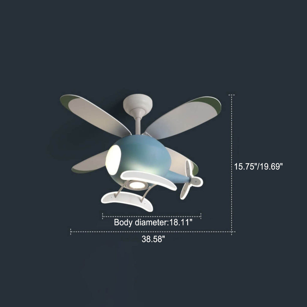 Cartoon Aircraft LED Downrod Ceiling Fan Light

Brighten your child's room with this whimsical Cartoon Aircraft LED Downrod Ceiling Fan Light. Perfect for aviation enthusiasts, this playful design adds a fun touch to any decor. Featuring energy-efficient