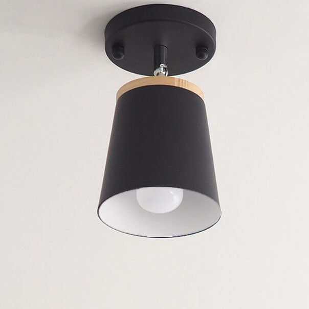Nordic Macaron Semi-Flush Mount Ceiling Light - Modern Design, Minimalist Style, Adjustable Lighting, Living Room Fixture