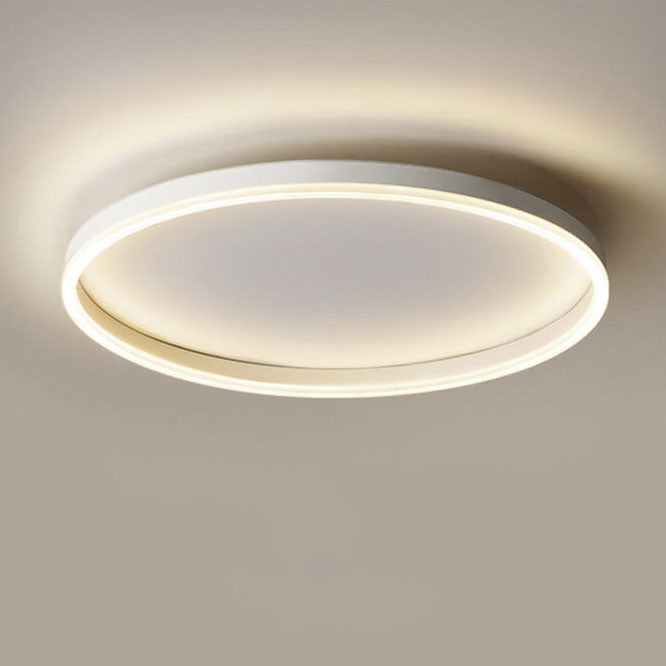 Nordic Minimalist Circle Ring LED Flush Mount Ceiling Light - Iron & Acrylic Design