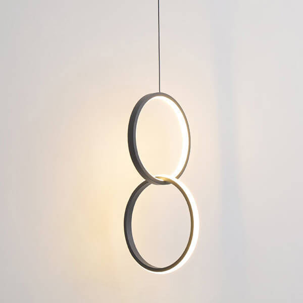 Minimalist Circle LED Metal Pendant Light - Modern Ceiling Fixture