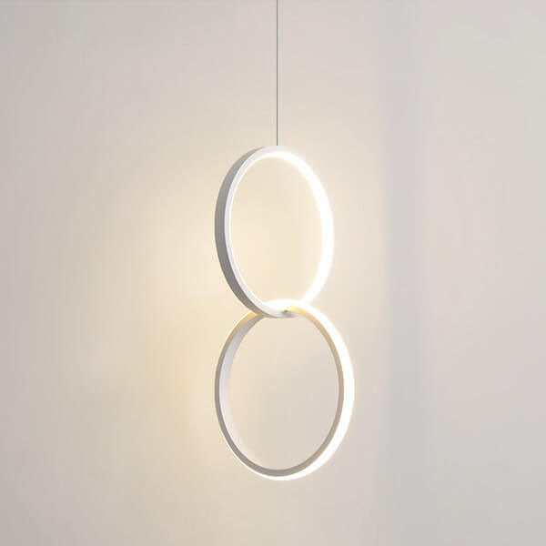 Minimalist Circle LED Metal Pendant Light - Modern Ceiling Fixture
