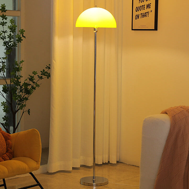 Nordic Vintage Acrylic Dome Floor Lamp - 1-Light Standing Design